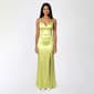 Juniors Emerald Sundae Sweetheart Satin Sheath Dress - image 1