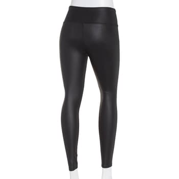 Tahari Sport Active Ribbed High Waisted Stretch Leggings With