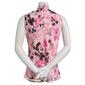Womens Kasper Sleeveless Tie Front Floral Blouse - image 2