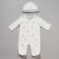 Baby Unisex (NB-9M) Little Me(R) Embroidered Safari Footie with Hat - image 1