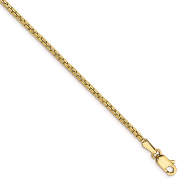 Gold Classics(tm) 10kt. 1.5mm 9in. Box Chain Ankle Bracelet - image 
