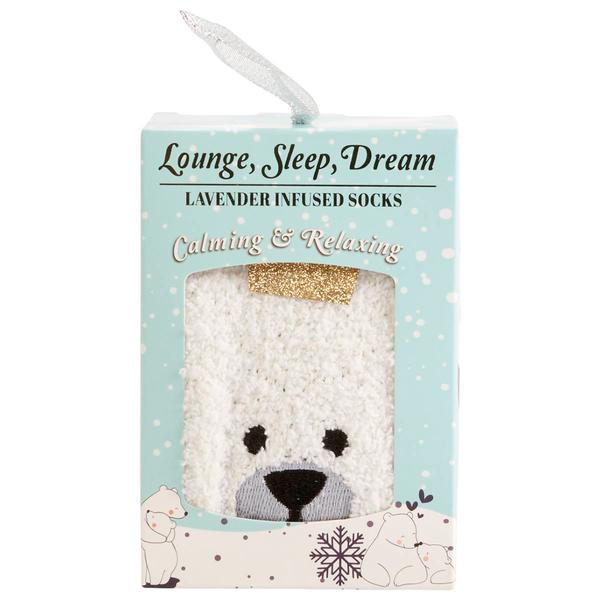Aromasoles Polar Bear Lavender Infused Socks - image 