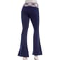 Juniors No Comment Fleece Fold Over Waist Flare Pants - Navy - image 3