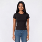 Juniors 7th & Hudson Double Layer Crew Neck Tee - image 6