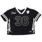 Girls (7-16) No Comment Short Sleeve Rhinestone Football Tee - image 2