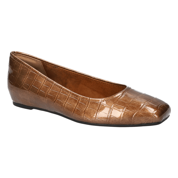 Womens Easy Street Crescent Square Toe Flats - image 