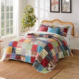 Greenland Home Fashions™ Renee Upcycle Quilt Set
