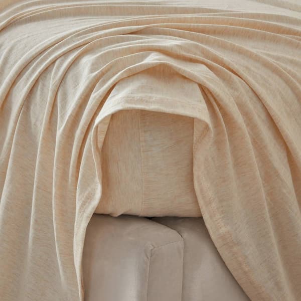 FreshFolds 4pc. Cotton Jersey Knit Deep Pocket Sheet Set