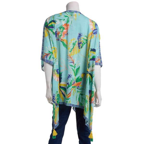 Womens Vince Camuto Tropical Bird Kimono