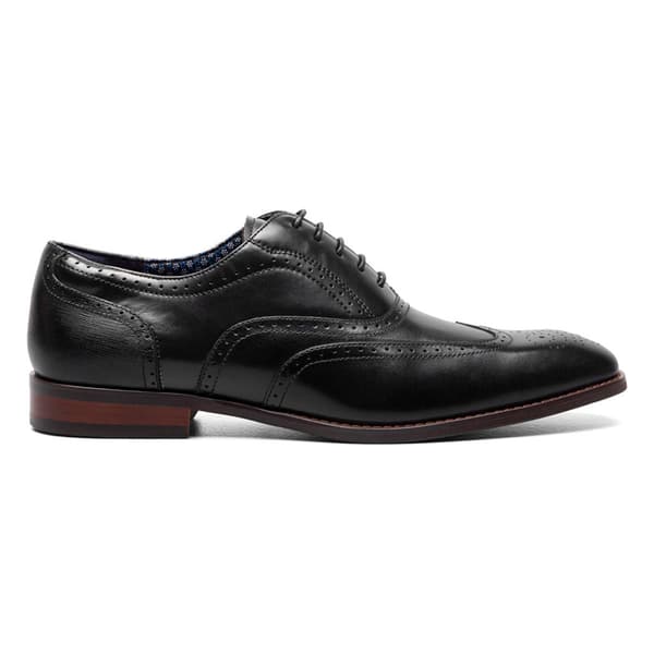 Mens Stacy Adams Kaine Wingtip Oxfords - Black