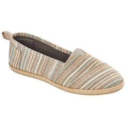 Womens Take A Walk Striped Epadrilles Flats