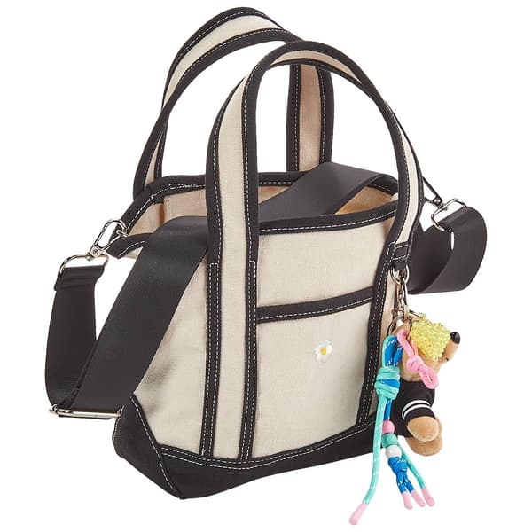 Madden Girl Canvas Mini Tote with Charms