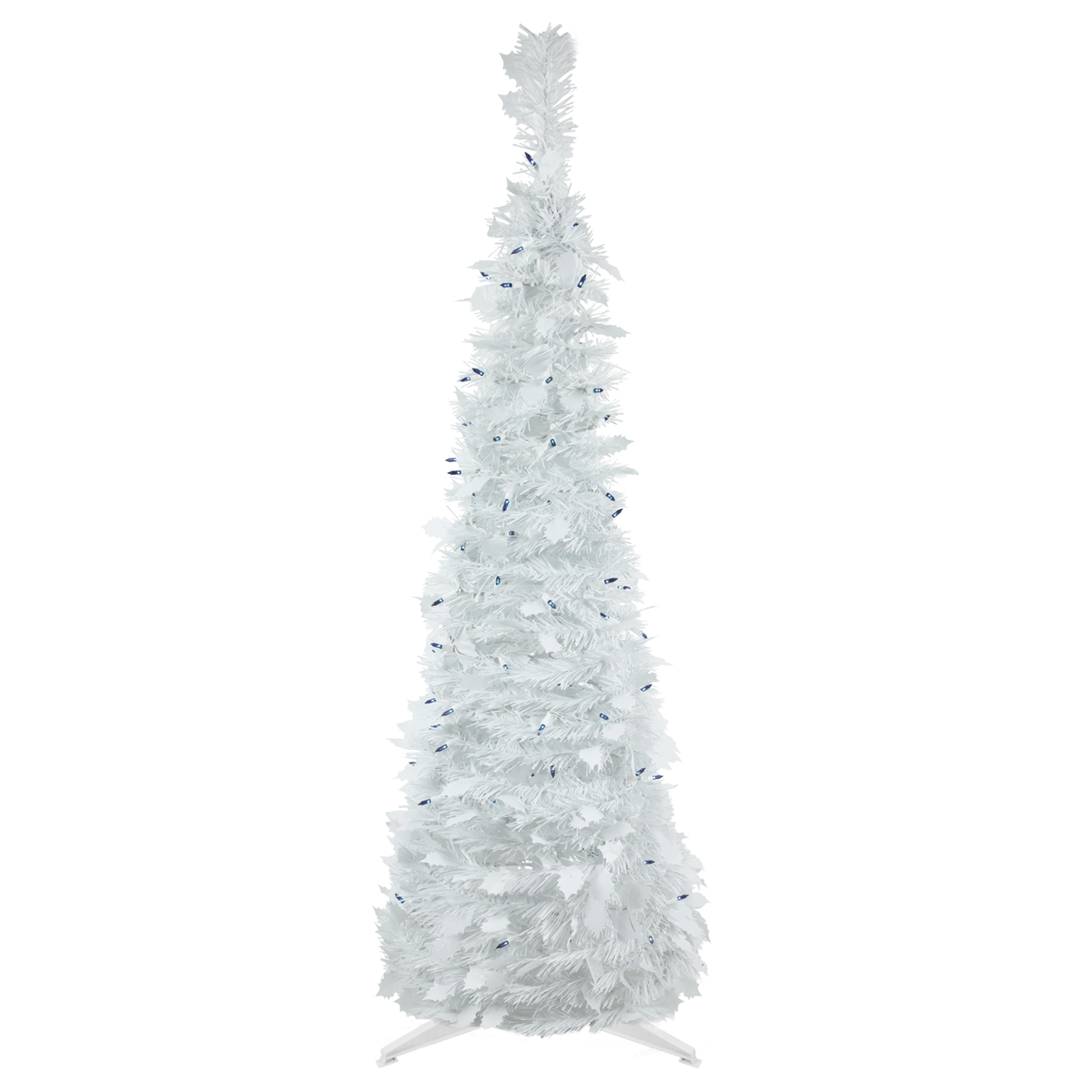 Northlight 4ft. Pre-Lit White Tinsel Pop-Up Christmas Tree