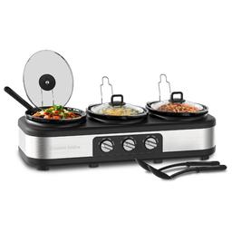 Complete Cuisine Triple 2.5qt. Slow Cooker