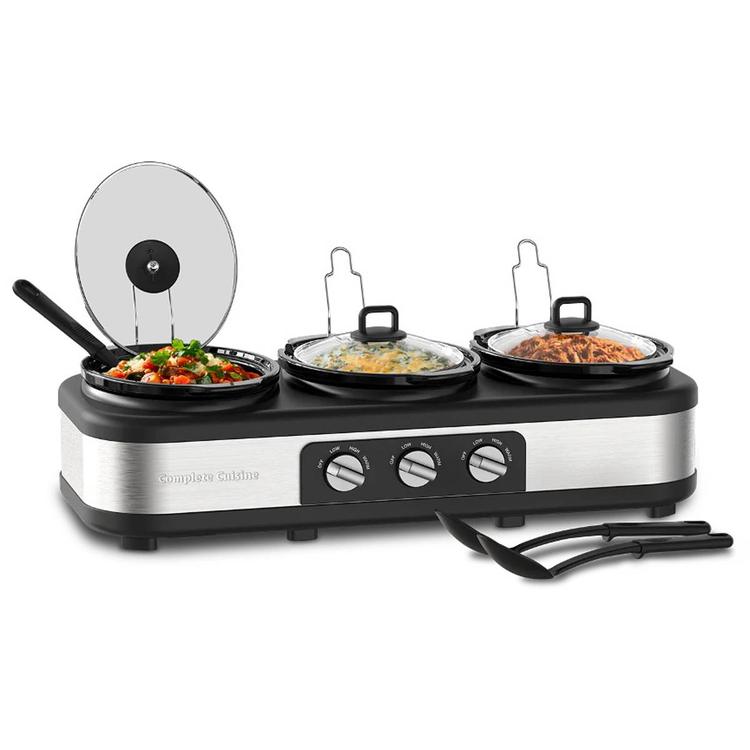 Complete Cuisine Triple 2.5qt. Slow Cooker