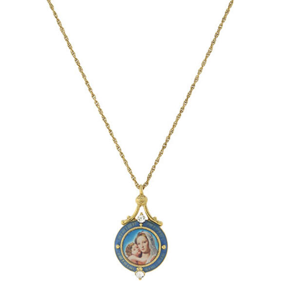 Symbols of Faith Mary & Child Pendant - image 