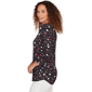 Plus Size Emaline Key Items 3/4 Sleeve Boat Neck Hearts Tee - image 4