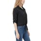 Plus Size NY Collection 3/4 Sleeve Dots Casual Button Down - image 3