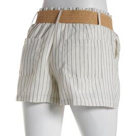 Juniors No Comment Madison Paperbag Cotton Shorts