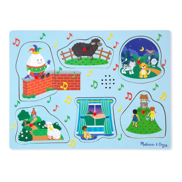 Melissa &amp; Doug® 6pc. Nursery Rhymes 2 Sound Puzzle