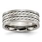 Mens Endless Affection&#40;tm&#41; Sterling Silver Braided Inlay Band - image 1