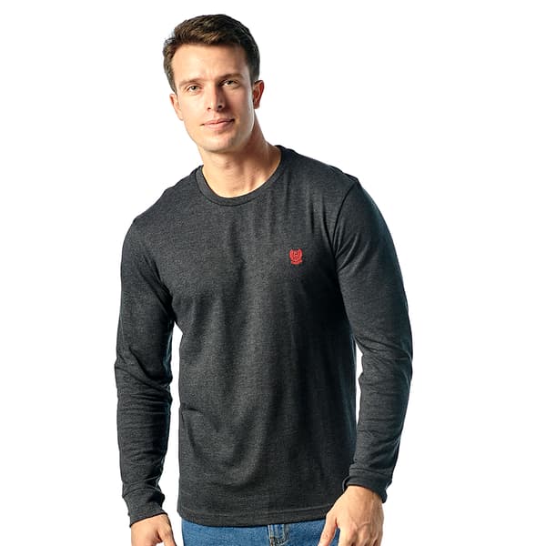 Mens Chaps Long Sleeve Solid Tee