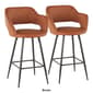LumiSource Margarite Contemporary Counter Stools - Set of 2 - image 10