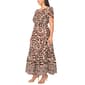 Plus Size MSK Short Sleeve Coastal Smock Waist Maxi Dress - image 3
