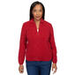 Womens Alfred Dunner Chenille Zip Front Cardigan with Lurex - image 1