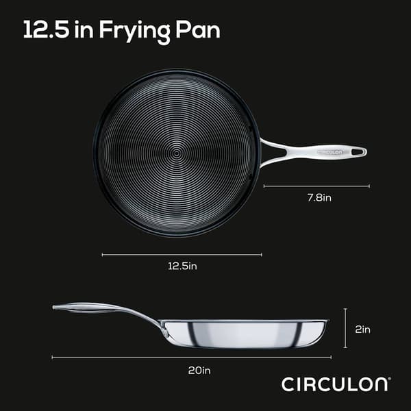 Circulon&#174; 12.5in. Stainless Steel Frying Pan