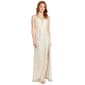 Juniors Morgan & Co. Sequin Paiette 3D A-Line Dress with Slit - image 1