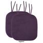 Sweet Home Collection Honeycomb Memory Foam Chair Pads w/ Ties - image 16
