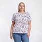 Plus Size Hasting & Smith Short Sleeve Beach Coastal Tee - image 1