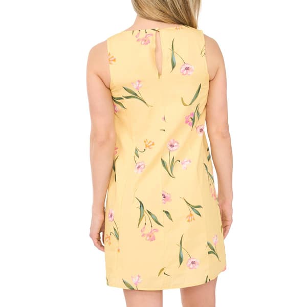 Petite MSK Sleeveless Floral Shift Dress with Pockets