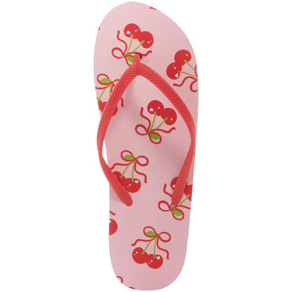 Womens Ella & Joy Bows and Cherries Flip Flops