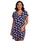 Plus Size Charmour Ruffled Short Sleeve Butterfly Nightshirt - image 2