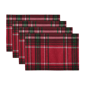 Threadmade Pocono Plaid Holiday Fabric Placemats - Set of 4 - image 1