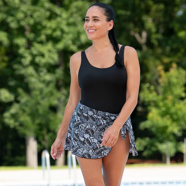 Womens Dolfin® Aquashape Botanical Scoop Neck Swimdress