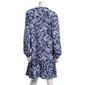 Womens Emily Daniels Long Sleeve Paisley Ruffle Hem Shirtdress - image 2