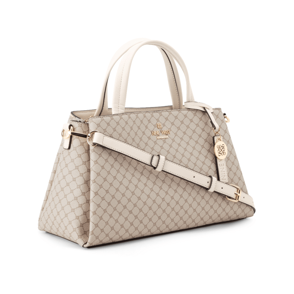 Nine West Luela Satchel - Mushroom Logo - image 