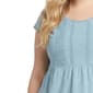 Plus Size NY Collection Short Sleeve Lace Detail Peplum Blouse - image 4