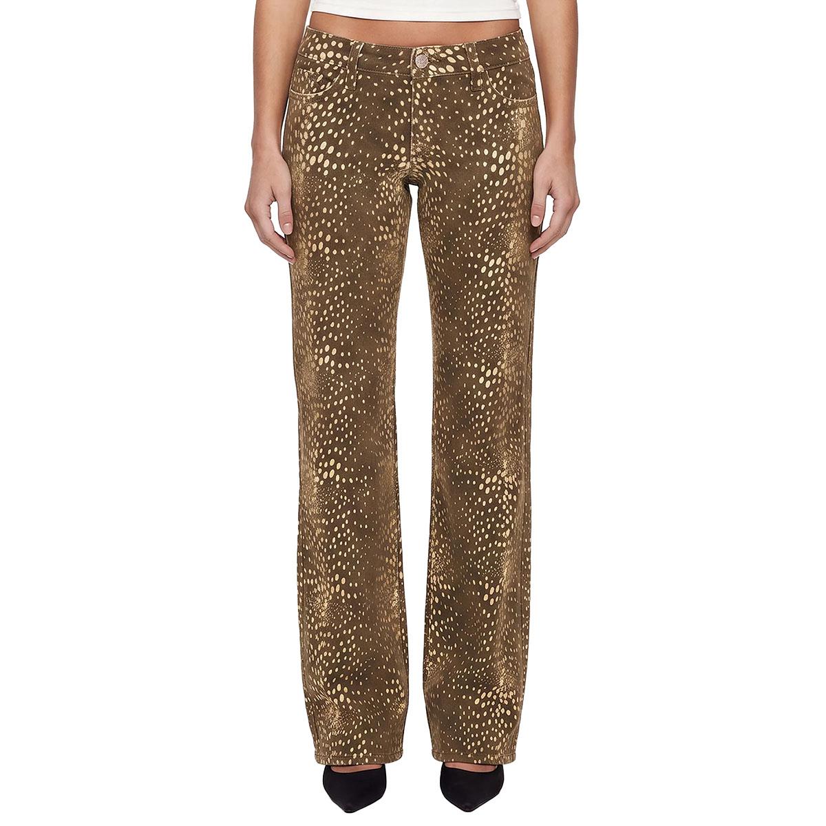 Juniors YMI Low Rise Wide Leg Deer Print Pants