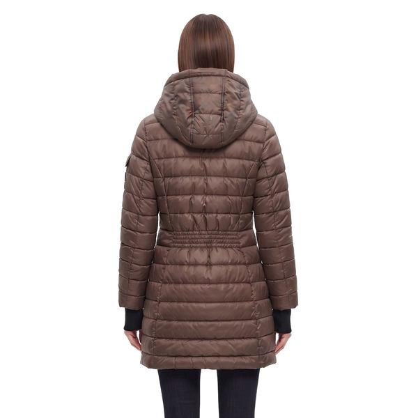 Womens Steve Madden Short Heavyweight Puffer Coat