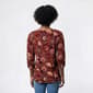 Womens Emily Daniels 3/4 Sleeve Floral Jacquard Blouse - image 3