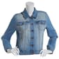 Juniors Love of Denim Everyday Classic Stretch Denim Jacket - image 1