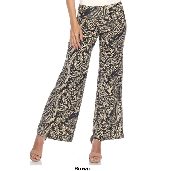 Womens White Mark Paisley Print Palazzo Pants
