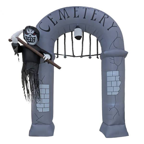 National Tree 12ft. Inflatable Halloween Ghost Arch - image 