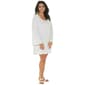 Plus Size J Valdi Bondi Bell Sleeve Scoop Neck Tunic Cover-Up - image 1