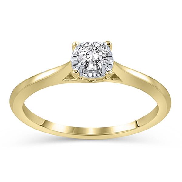 Just Us&#40;tm&#41; 10kt. Yellow Gold Classic Solitaire Ring - image 