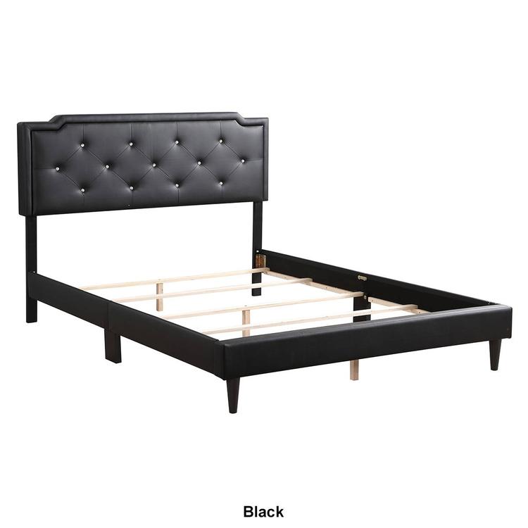 Passion Furniture Deb Adjustable Panel Bed Frame - Queen